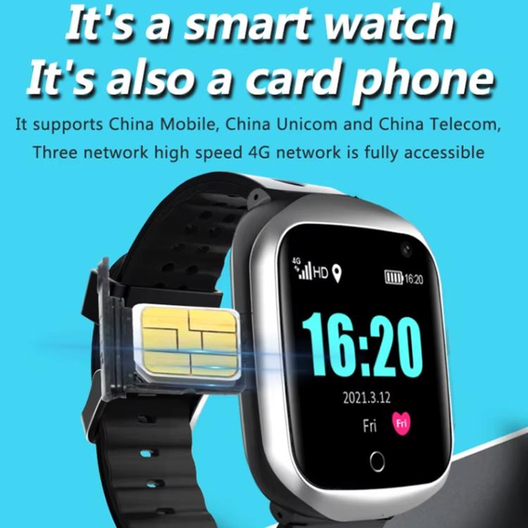 FA66 1.3-inch Screen 4G Network GPS Tracking Student Smart Watch, Eurasia-Africa Version