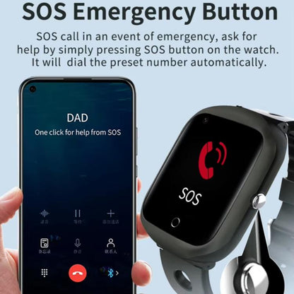 FA66S 1.3-inch Screen 4G Network GPS Tracking Elderly Smart Watch Support Heart Rate / Blood Pressure Monitoring, Eurasia-Africa Version, American Version