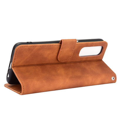 Solid Color Skin Feel Magnetic Buckle Horizontal Flip Calf Texture PU Leather Case with Holder & Card Slots & Wallet, For OPPO Realme 7, For OPPO Realme Narzo 20 Pro