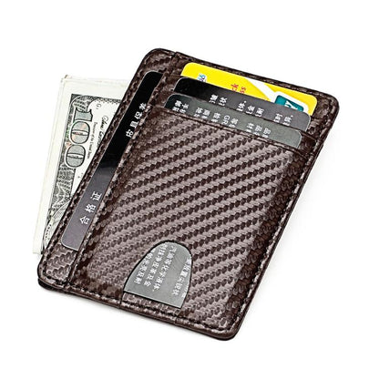 KB197 Carbon Fiber RFID Anti-theft Fashion Card Bag