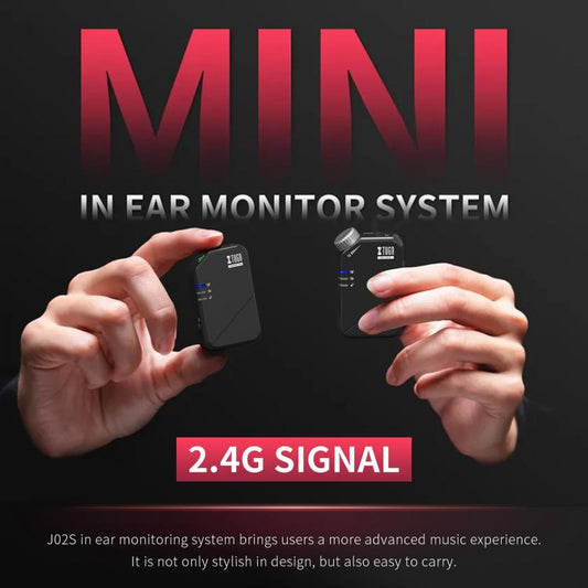 XTUGA J02S 2.4G Mini Wireless In-Ear Stereo Monitor System TX & RX, J02S