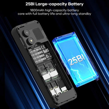 UNIWA MS001 Keypad Phone, 1.77 inch Spreadtrum SC6531CA, Network: 2G, 4 SIM 4 Standby, 21 Keys, EU Plug, US Plug, UK Plug, AU Plug