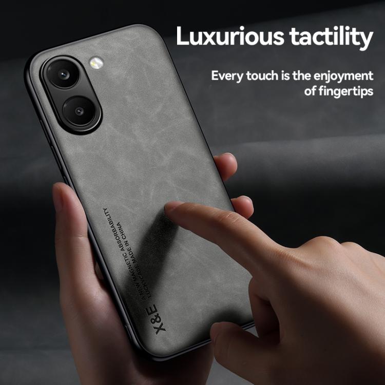 Skin Feel Magnetic Leather Back Phone Case, For Redmi Turbo 5 Max 5G / Poco X8 Pro Max 5G, For Redmi Turbo 5 5G / Poco X8 Pro 5G, For Redmi Note 15 Pro+ 5G 163.3mm / Poco M8 Pro 5G, For Redmi Note 15 4G / 5G Global 164mm / Poco M8 5G                   ...