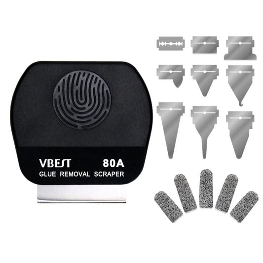 BEST VBST-80B Ensemble de raclettes magnétiques double face en acier inoxydable pour le décollage de colle, BEST VBST-80B