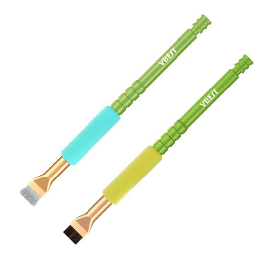 BEST VBST-81 Kit de brosses de nettoyage en alliage d'aluminium pour l'enlèvement de la colle de CI de carte mère, BEST VBST-81