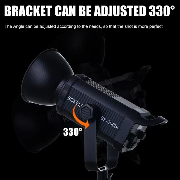 BOKELAI BK-300Bi 300W 2700K-6500K Dual Color Temperature LED Video Fill Light with Remote Control, US Plug, EU Plug, UK Plug