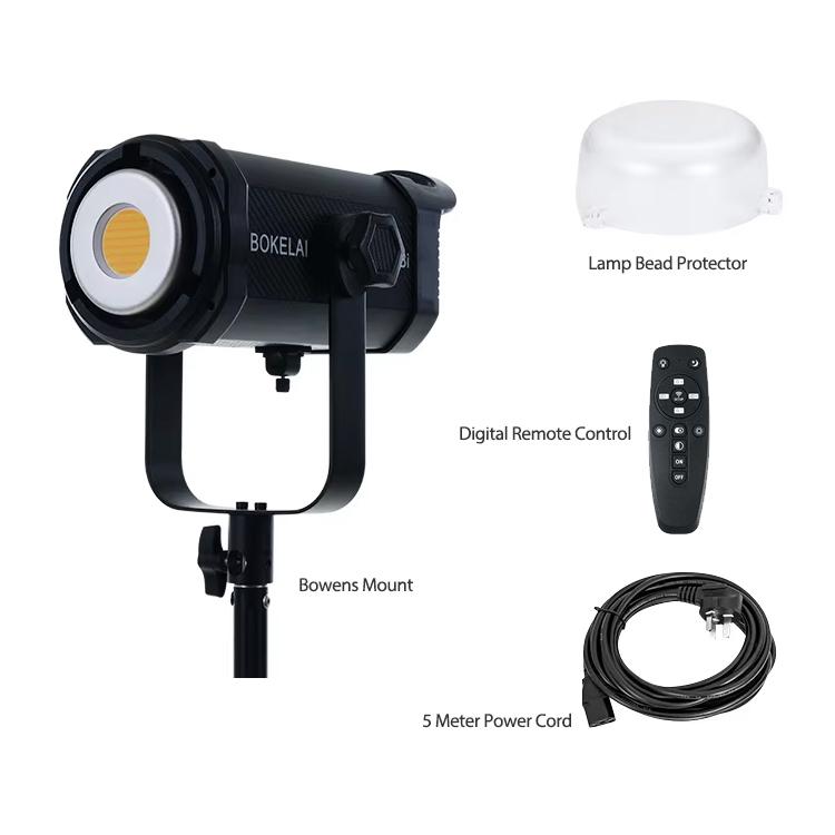 BOKELAI BK-300Bi 300W 2700K-6500K Dual Color Temperature LED Video Fill Light with Remote Control, US Plug, EU Plug, UK Plug