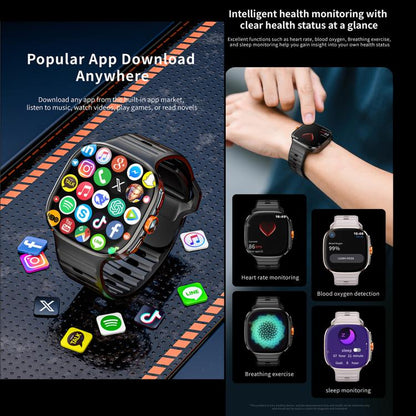 LOKMAT APPLLP 6 Max 4G Smart Watch, 1.58 inch SC8541E Quad Core, 3GB+32GB, Android 8.1, Video Call , Heart Rate