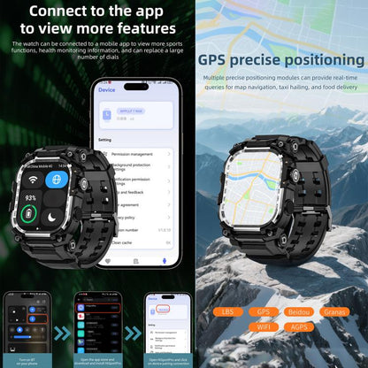 LOKMAT APPLLP 7 Max 4G Smart Watch, 1.58 inch SC8541E Quad Core, 3GB+32GB, Android 8.1, Video Call , Heart Rate