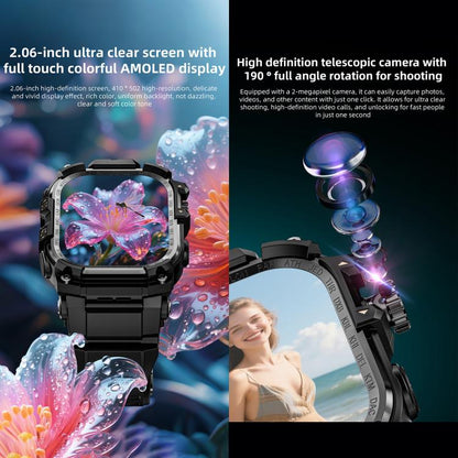 LOKMAT APPLLP 7 Max 4G Smart Watch, 1.58 inch SC8541E Quad Core, 3GB+32GB, Android 8.1, Video Call , Heart Rate