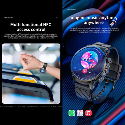 LOKMAT APPLLP 8 Pro 4G Smart Watch, 1.58 inch SC8541E Quad Core, 3GB+32GB, Android 8.1, GPS, Heart Rate