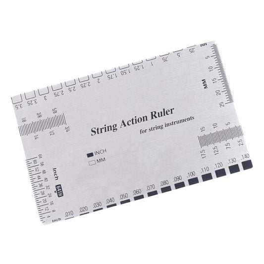 Stainless Steel Guitar String Action Ruler Gauge