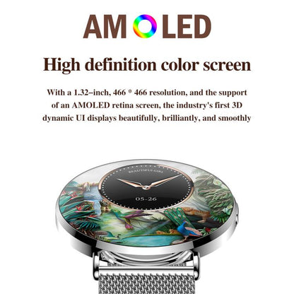 QS05 1.32 inch BT5.3 Sports Smart Watch, Support Sleep / Heart Rate / Blood Oxygen / Blood Pressure Health Monitor