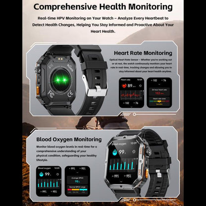 QS39 2.01 inch BT5.3 Sports Smart Watch, Support Voice Call / Sleep / Heart Rate / Blood Oxygen / Blood Pressure Health Monitor