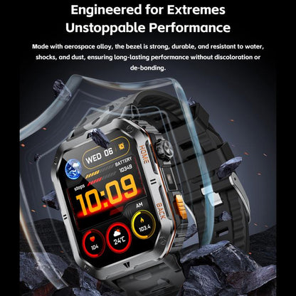 QS39 2.01 inch BT5.3 Sports Smart Watch, Support Voice Call / Sleep / Heart Rate / Blood Oxygen / Blood Pressure Health Monitor