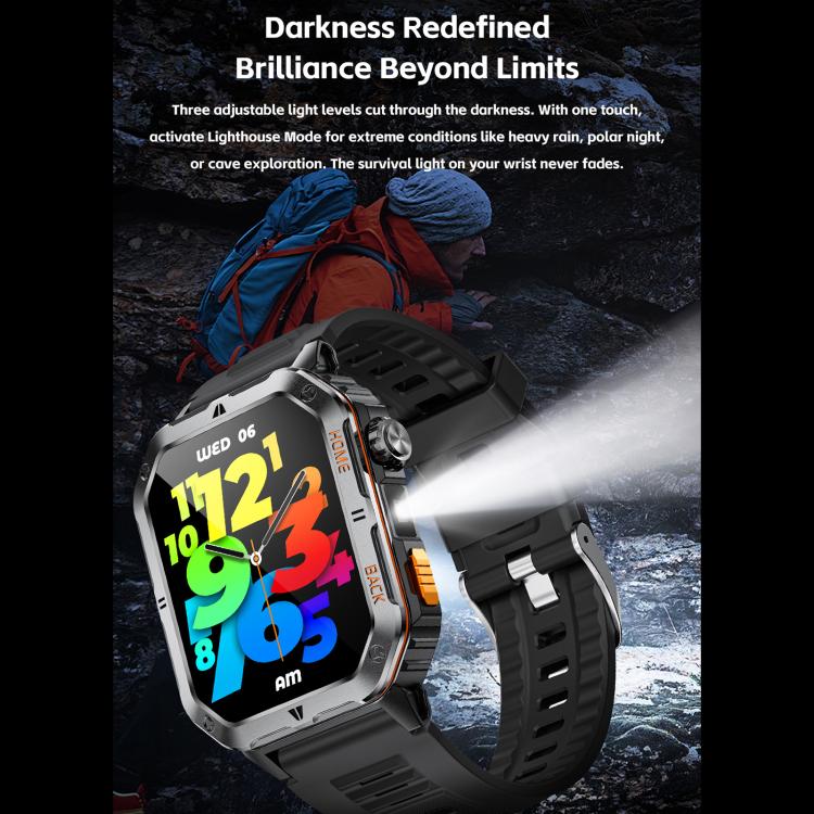 QS39 2.01 inch BT5.3 Sports Smart Watch, Support Voice Call / Sleep / Heart Rate / Blood Oxygen / Blood Pressure Health Monitor