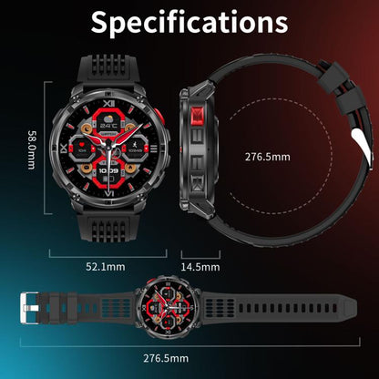 QS10 1.7 inch BT5.2 Sports Smart Watch, Support Sleep / Heart Rate / Blood Pressure Health Monitor