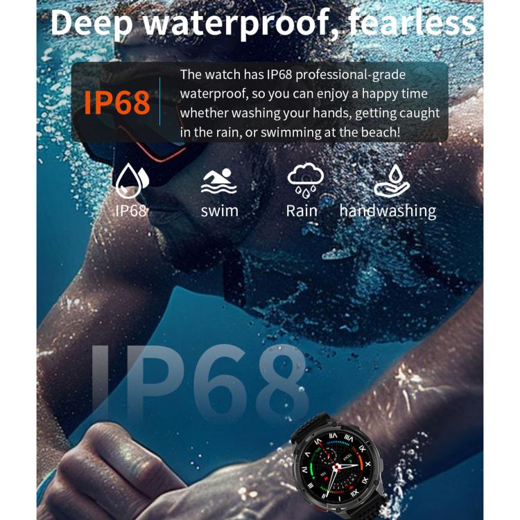 QS10 1.7 inch BT5.2 Sports Smart Watch, Support Sleep / Heart Rate / Blood Pressure Health Monitor