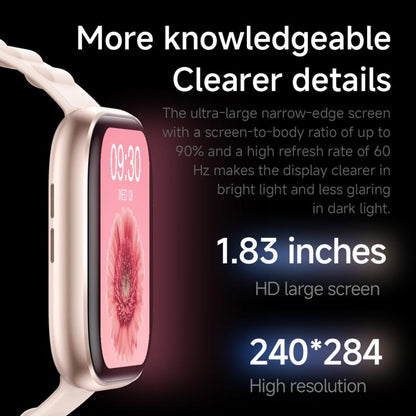 QS12 1.83 inch BT5.3 Sports Smart Watch, Support Sleep / Heart Rate / Blood Oxygen Health Monitor