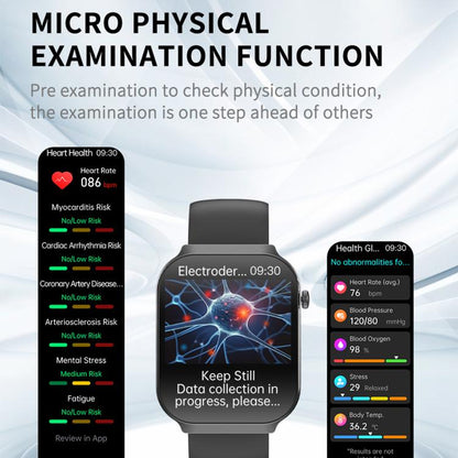 QS21 2.2 inch BT5.3 Sports Smart Watch, Support Sleep / Heart Rate / Blood Oxygen / Blood Pressure / HRV Health Monitor