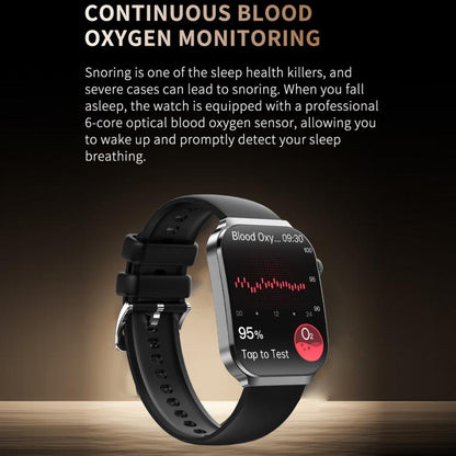 QS21 2.2 inch BT5.3 Sports Smart Watch, Support Sleep / Heart Rate / Blood Oxygen / Blood Pressure / HRV Health Monitor