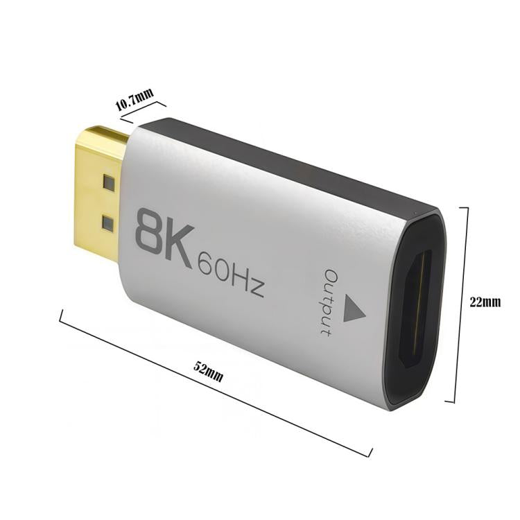 8K Active DP 1.4 to HDMI 2.1 Converter, DP 1.4 to HDMI 2.1