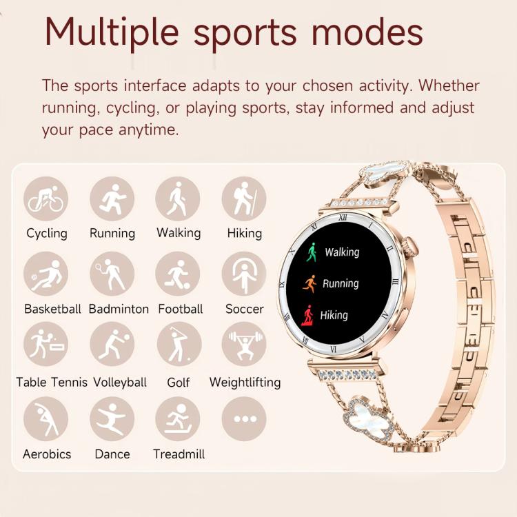 QS22 1.19-inch AMOLED Display Women Smart Sports Watch