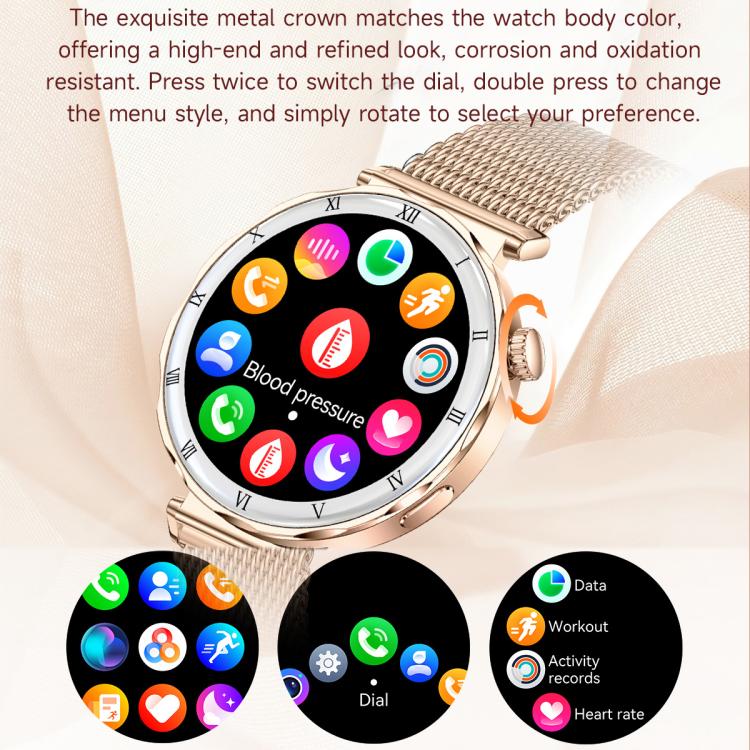 QS22 1.19-inch AMOLED Display Women Smart Sports Watch