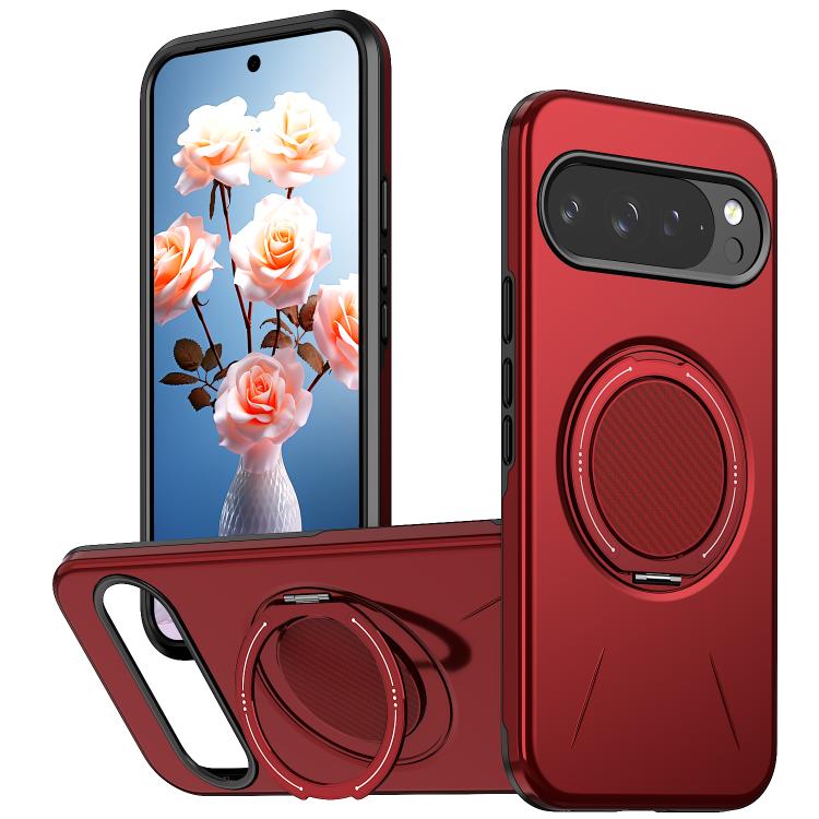 Metal Rotation Holder MagSafe TPU Hybrid PC Phone Case, For Google Pixel 10a, For Google Pixel 10 Pro XL / 9 Pro XL, For Google Pixel 10 / 10 Pro / 9 / 9 Pro