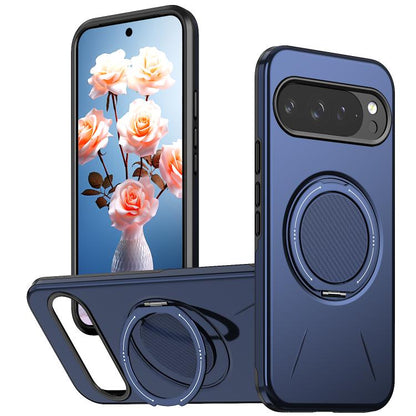 Metal Rotation Holder MagSafe TPU Hybrid PC Phone Case, For Google Pixel 10a, For Google Pixel 10 Pro XL / 9 Pro XL, For Google Pixel 10 / 10 Pro / 9 / 9 Pro