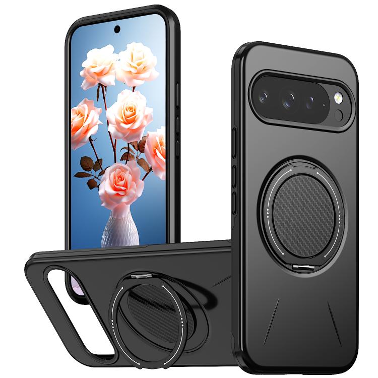 Metal Rotation Holder MagSafe TPU Hybrid PC Phone Case, For Google Pixel 10a, For Google Pixel 10 Pro XL / 9 Pro XL, For Google Pixel 10 / 10 Pro / 9 / 9 Pro