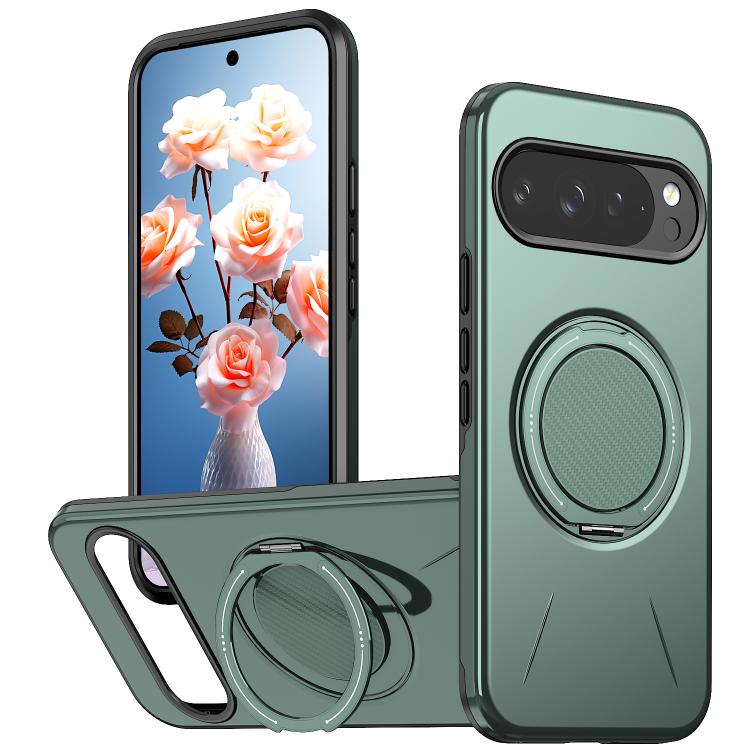 Metal Rotation Holder MagSafe TPU Hybrid PC Phone Case, For Google Pixel 10a, For Google Pixel 10 Pro XL / 9 Pro XL, For Google Pixel 10 / 10 Pro / 9 / 9 Pro