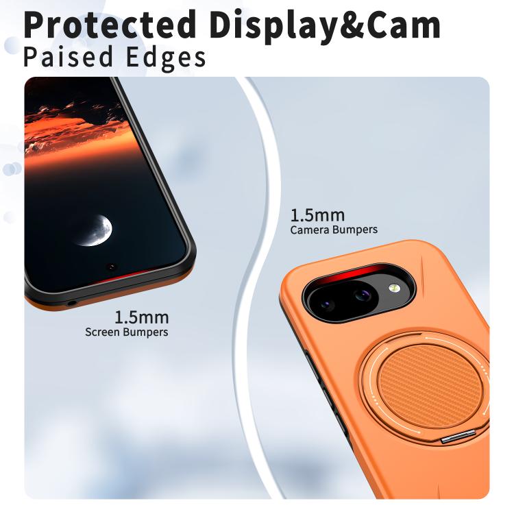 Metal Rotation Holder MagSafe TPU Hybrid PC Phone Case, For Google Pixel 10a, For Google Pixel 10 Pro XL / 9 Pro XL, For Google Pixel 10 / 10 Pro / 9 / 9 Pro