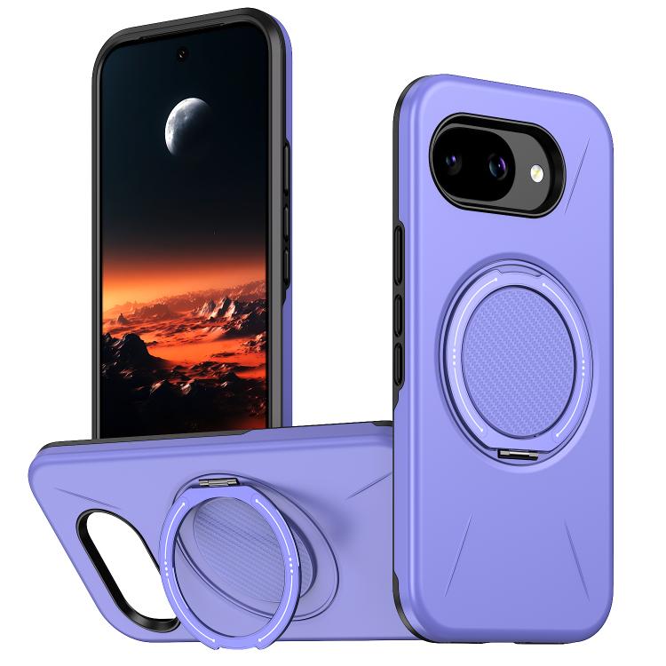 Metal Rotation Holder MagSafe TPU Hybrid PC Phone Case, For Google Pixel 10a, For Google Pixel 10 Pro XL / 9 Pro XL, For Google Pixel 10 / 10 Pro / 9 / 9 Pro