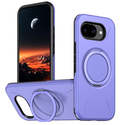 Metal Rotation Holder MagSafe TPU Hybrid PC Phone Case, For Google Pixel 10a, For Google Pixel 10 Pro XL / 9 Pro XL, For Google Pixel 10 / 10 Pro / 9 / 9 Pro