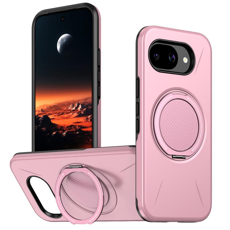 Metal Rotation Holder MagSafe TPU Hybrid PC Phone Case, For Google Pixel 10a, For Google Pixel 10 Pro XL / 9 Pro XL, For Google Pixel 10 / 10 Pro / 9 / 9 Pro