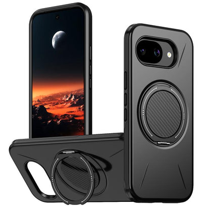 Metal Rotation Holder MagSafe TPU Hybrid PC Phone Case, For Google Pixel 10a, For Google Pixel 10 Pro XL / 9 Pro XL, For Google Pixel 10 / 10 Pro / 9 / 9 Pro