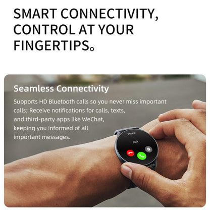 QS80 Pro 1.32-inch AMOLED Display Smart Sports Watch Supports Heart Rate Monitoring