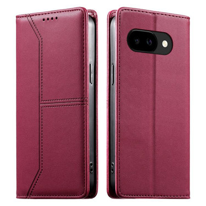 Stitched Line Magnetic RFID Vegan Leather Phone Case, For Google Pixel 11 Pro XL, For Google Pixel 11 / Pixel 11 Pro, For Google Pixel 10a, For Google Pixel 10 Pro XL / Pixel 9 Pro XL, For Google Pixel 10 / 10 Pro / Pixel 9 / 9 Pro, For Google Pixel 9a...