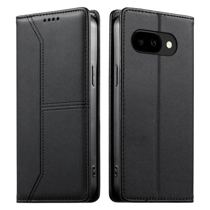 Stitched Line Magnetic RFID Vegan Leather Phone Case, For Google Pixel 11 Pro XL, For Google Pixel 11 / Pixel 11 Pro, For Google Pixel 10a, For Google Pixel 10 Pro XL / Pixel 9 Pro XL, For Google Pixel 10 / 10 Pro / Pixel 9 / 9 Pro, For Google Pixel 9a...