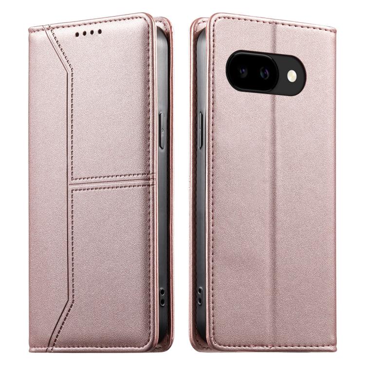 Stitched Line Magnetic RFID Vegan Leather Phone Case, For Google Pixel 11 Pro XL, For Google Pixel 11 / Pixel 11 Pro, For Google Pixel 10a, For Google Pixel 10 Pro XL / Pixel 9 Pro XL, For Google Pixel 10 / 10 Pro / Pixel 9 / 9 Pro, For Google Pixel 9a...