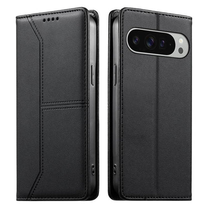 Stitched Line Magnetic RFID Vegan Leather Phone Case, For Google Pixel 11 Pro XL, For Google Pixel 11 / Pixel 11 Pro, For Google Pixel 10a, For Google Pixel 10 Pro XL / Pixel 9 Pro XL, For Google Pixel 10 / 10 Pro / Pixel 9 / 9 Pro, For Google Pixel 9a...