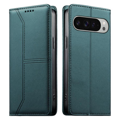 Stitched Line Magnetic RFID Vegan Leather Phone Case, For Google Pixel 11 Pro XL, For Google Pixel 11 / Pixel 11 Pro, For Google Pixel 10a, For Google Pixel 10 Pro XL / Pixel 9 Pro XL, For Google Pixel 10 / 10 Pro / Pixel 9 / 9 Pro, For Google Pixel 9a...