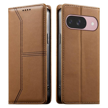 Stitched Line Magnetic RFID Vegan Leather Phone Case, For Google Pixel 11 Pro XL, For Google Pixel 11 / Pixel 11 Pro, For Google Pixel 10a, For Google Pixel 10 Pro XL / Pixel 9 Pro XL, For Google Pixel 10 / 10 Pro / Pixel 9 / 9 Pro, For Google Pixel 9a...