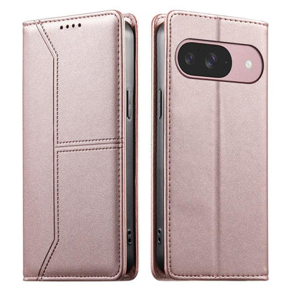 Stitched Line Magnetic RFID Vegan Leather Phone Case, For Google Pixel 11 Pro XL, For Google Pixel 11 / Pixel 11 Pro, For Google Pixel 10a, For Google Pixel 10 Pro XL / Pixel 9 Pro XL, For Google Pixel 10 / 10 Pro / Pixel 9 / 9 Pro, For Google Pixel 9a...