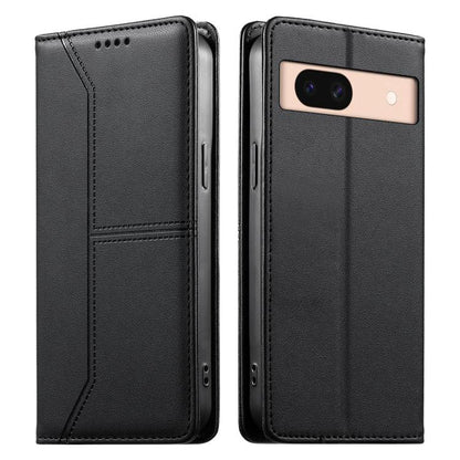 Stitched Line Magnetic RFID Vegan Leather Phone Case, For Google Pixel 11 Pro XL, For Google Pixel 11 / Pixel 11 Pro, For Google Pixel 10a, For Google Pixel 10 Pro XL / Pixel 9 Pro XL, For Google Pixel 10 / 10 Pro / Pixel 9 / 9 Pro, For Google Pixel 9a...