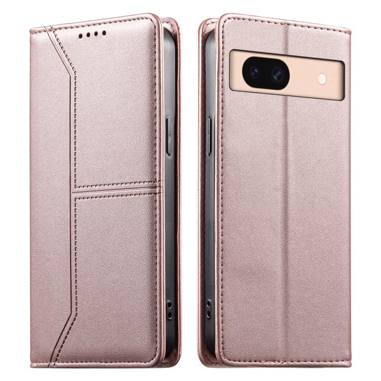 Stitched Line Magnetic RFID Vegan Leather Phone Case, For Google Pixel 11 Pro XL, For Google Pixel 11 / Pixel 11 Pro, For Google Pixel 10a, For Google Pixel 10 Pro XL / Pixel 9 Pro XL, For Google Pixel 10 / 10 Pro / Pixel 9 / 9 Pro, For Google Pixel 9a...