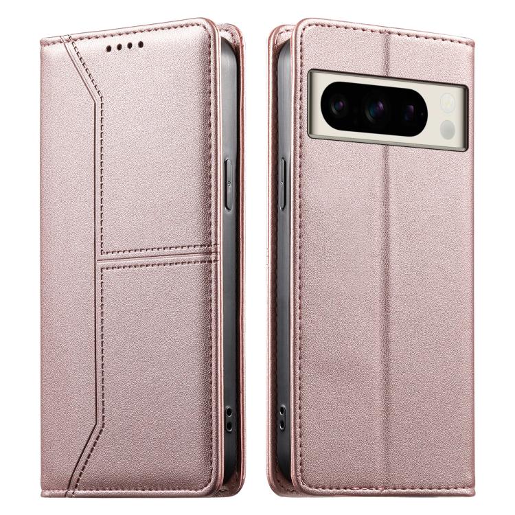 Stitched Line Magnetic RFID Vegan Leather Phone Case, For Google Pixel 11 Pro XL, For Google Pixel 11 / Pixel 11 Pro, For Google Pixel 10a, For Google Pixel 10 Pro XL / Pixel 9 Pro XL, For Google Pixel 10 / 10 Pro / Pixel 9 / 9 Pro, For Google Pixel 9a...