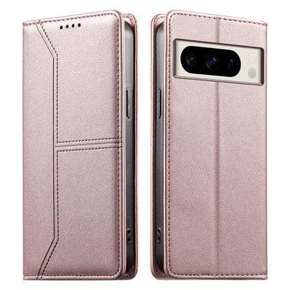 Stitched Line Magnetic RFID Vegan Leather Phone Case, For Google Pixel 11 Pro XL, For Google Pixel 11 / Pixel 11 Pro, For Google Pixel 10a, For Google Pixel 10 Pro XL / Pixel 9 Pro XL, For Google Pixel 10 / 10 Pro / Pixel 9 / 9 Pro, For Google Pixel 9a...