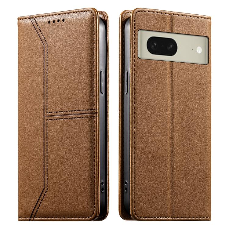 Stitched Line Magnetic RFID Vegan Leather Phone Case, For Google Pixel 11 Pro XL, For Google Pixel 11 / Pixel 11 Pro, For Google Pixel 10a, For Google Pixel 10 Pro XL / Pixel 9 Pro XL, For Google Pixel 10 / 10 Pro / Pixel 9 / 9 Pro, For Google Pixel 9a...